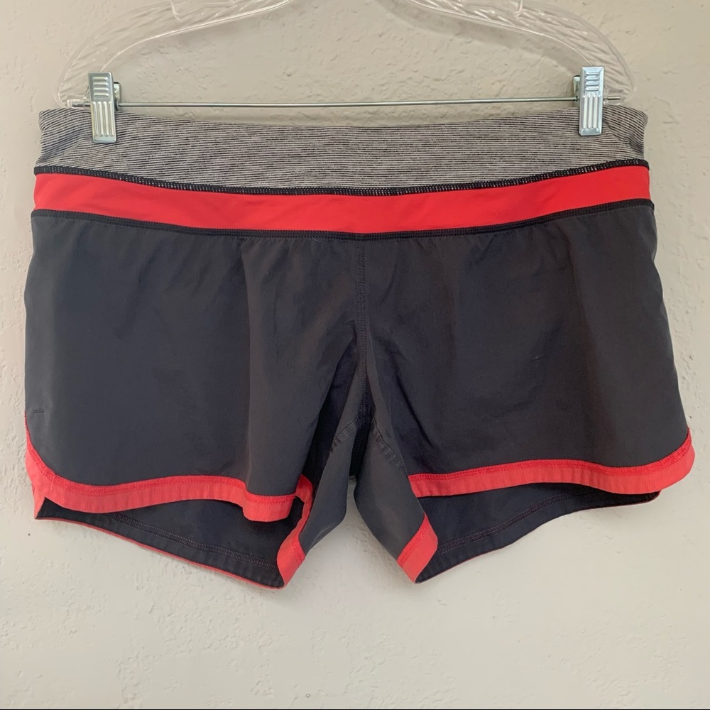 Lululemon Pink &Grey 4" Inseam Athletic Shorts |10